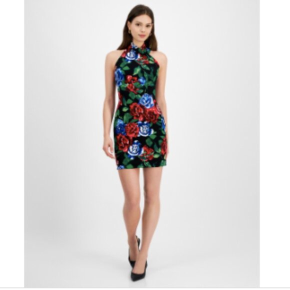 Rachel Rachel Roy Women's Harland Floral-Print Halter Dress - Secret Garden - Picture 1 of 4